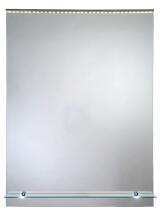 Zrcadlo 50 x 70 cm LED osvětlení podsvícená polička ORION